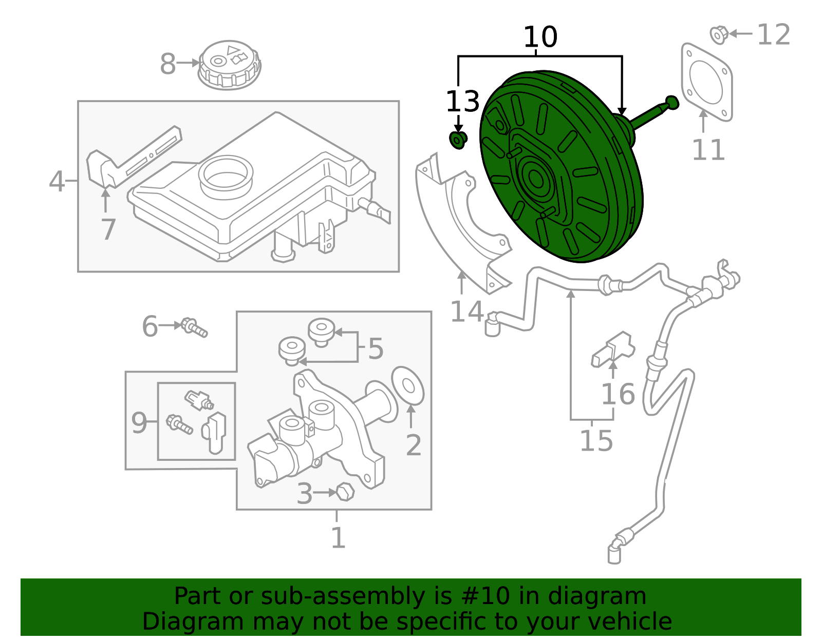 5Q1-614-106-R - Power Brake Booster 2018-2023 Volkswagen | Wolfsburg ...