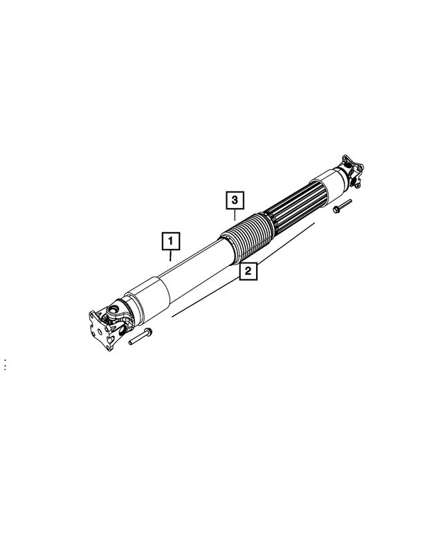 « 52853438AB – Rear Axle; Corporate 210 MM; Differential and Drive Line : Entraînement Arbre pour Mopar Image »