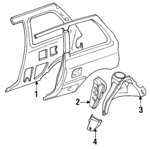 E9BZ6127859A - Body: Inner Panel for Ford: Festiva Image