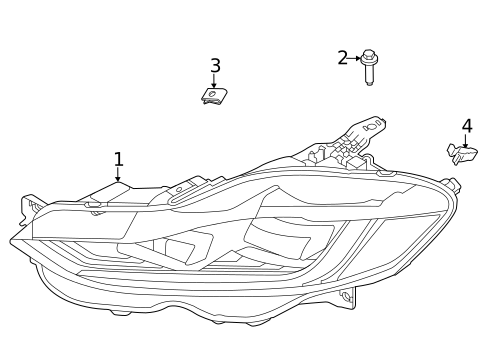 Headlamp Components for 2020 Jaguar XE #0