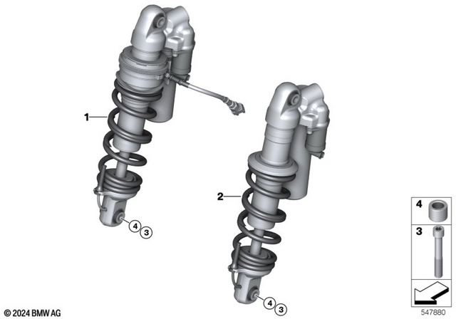 31485A8EAA4 - : Spring Strut              for BMW-Motorrad Image