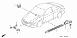 80521SS0940 - Body/Air Conditioning: BRACKET, AMBIENT SENSOR for Honda Image