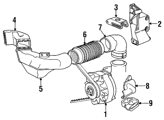 12311714450 - Electrical: Alternator Adjust Bracket for BMW Image