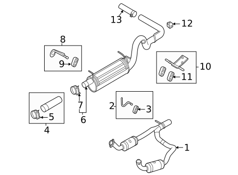 Exhaust Components for 2016 Ford E-350 Super Duty #0