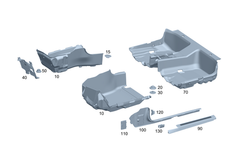Floor Covering, Entrance Trim and Footrest in Driver Compartment for 2026 Mercedes-Benz CLE450 #0