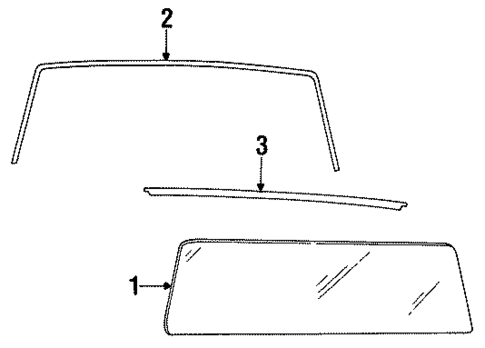 Reveal Moldings for 1989 Dodge Dynasty #1