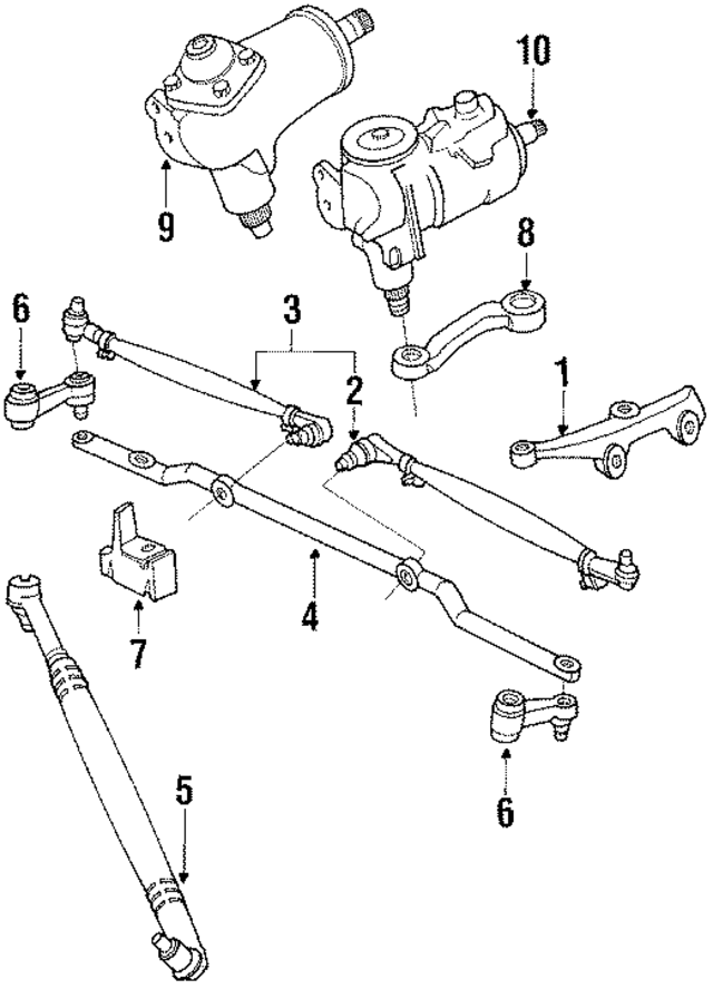 4237963 - Steering: Center Link for Mopar Image