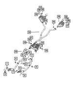 68629873AA - Exhaust: Exhaust Pipe And Converter, Left, All Wheel Drive for Dodge: Durango Image