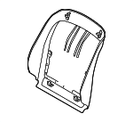 52107078508 - Body: Seat Back Panel for BMW: 525i, 525xi, 528i, 528i xDrive, 528xi, 530i, 530xi, 535i, 535i xDrive, 535xi, 545i, 550i, M5 Image