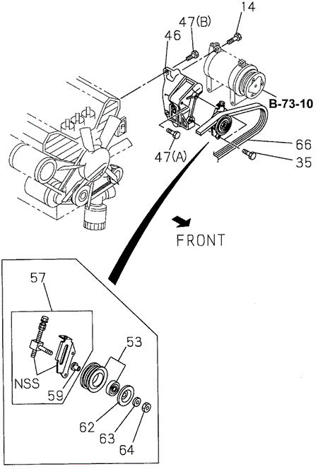 A/C Pulley for 1997 Honda Passport #0