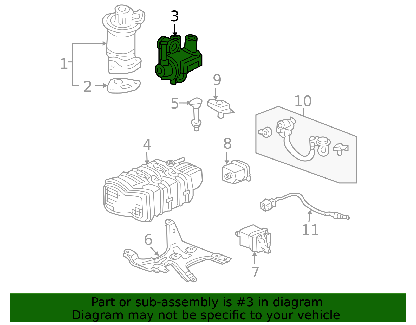2005-2010 Honda Vapor Canister Purge Solenoid 36162-RJA-A01 | OEM Parts ...