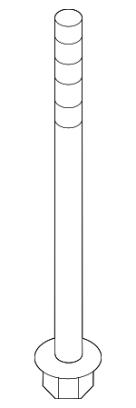 XR856936 - Suspension: Front Reinforced Bolt for Jaguar: E-Pace, S-Type, XF, XFR, XFR-S Image
