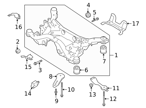 Crossmembers & Components for 2020 Jaguar E-Pace #0