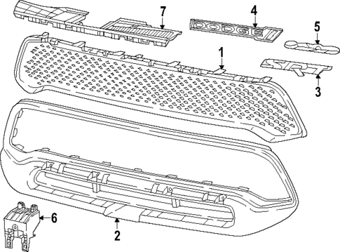 Grille & Components for 2019 Dodge Durango #0