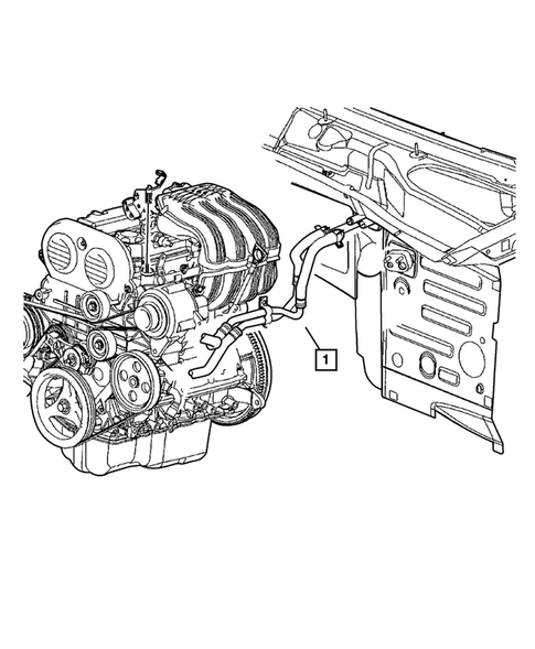 Air Conditioner and Heater Plumbing for 2003 Jeep Liberty #7