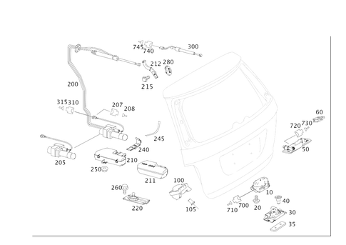 Locking System for 2010 Mercedes-Benz GL550 #0