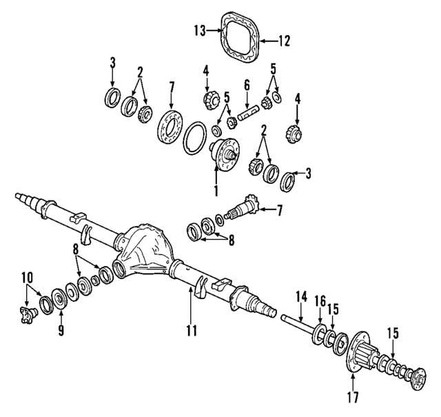 AC2Z4209A - Universals &amp; Rear Axle: Ring &amp; Pinion for Ford: E-350 Super Duty, E-450 Super Duty Image