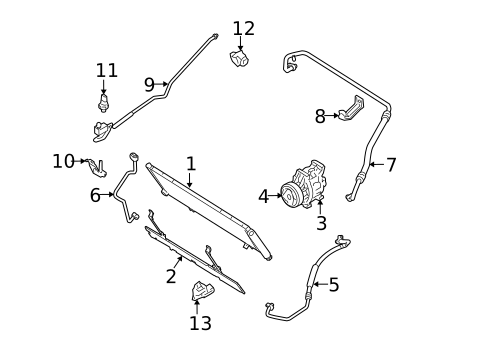 Condenser, Compressor & Lines for 2006 Mazda RX-8 #0