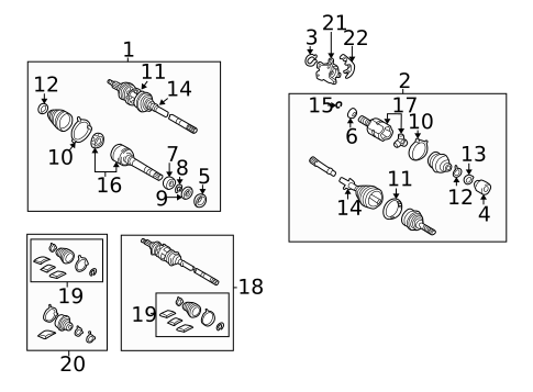 Drive Axles for 2006 Toyota Camry #0