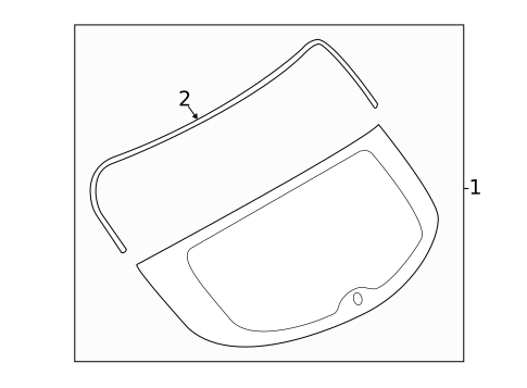 Glass - Lift Gate for 2025 INFINITI QX50 #0