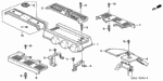 17111PR7A10 - Engine: COVER, IN. MANIFOLD TOP (ACURA) for Acura Image
