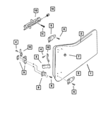 55174846AF - Doors and Related Parts: Front Door, Right for Jeep: Wrangler Image
