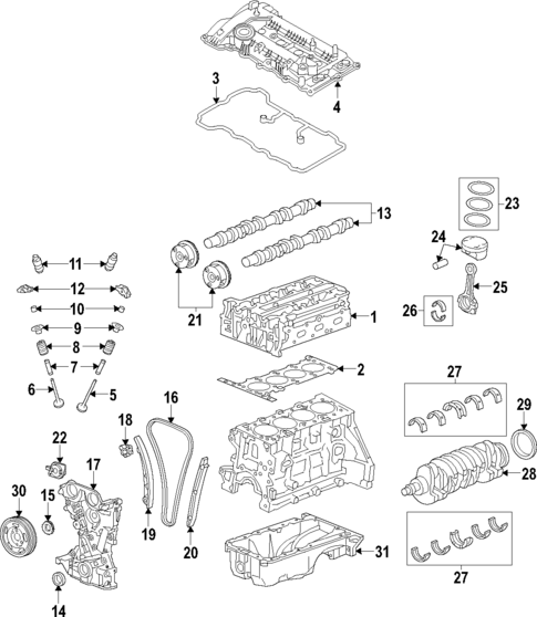 Engine for 2014 Hyundai Elantra GT #0