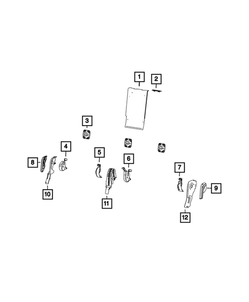 Rear Seats - Second Row Adjusters, Recliners, Shields and Risers for 2022 Jeep Grand Cherokee #0