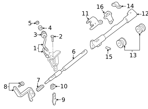 Gear Shift Control for 2003 Ford Explorer Sport Trac #0