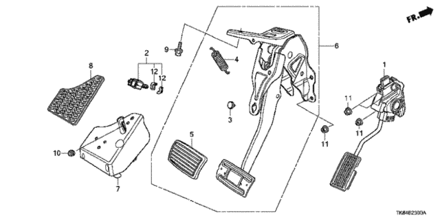 Pedal for 2016 Honda Odyssey #0
