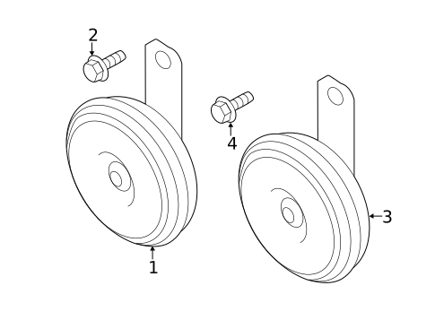 Horn for 2024 Subaru Forester #0