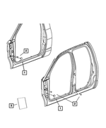 55396938AA - Body Sheet Metal Except Doors: Tape for Dodge: Durango, Ram 1500, Ram 2500, Ram 3500 | Jeep: Commander, Grand Cherokee, Grand Cherokee WK | Ram: 1500, 1500 Classic, 2500, 3500 Image