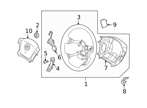 Steering Wheel & Trim for 2007 Kia Spectra5 #0