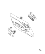68330055AA - Electrical: Window And Door Lock Switch, Driver Side for Mopar Image