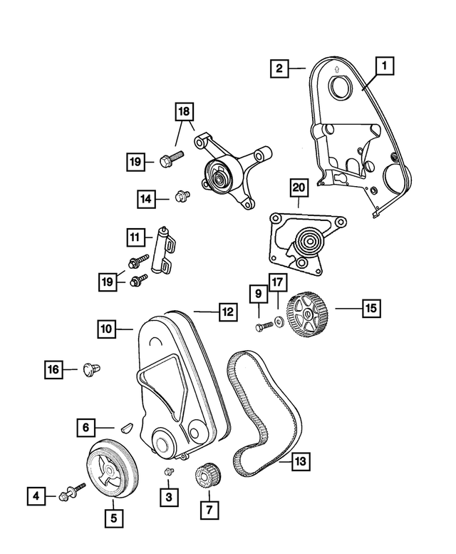 5018400AB - : Belt Tensioner for Mopar Image