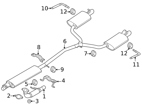 Exhaust Components for 2012 Ford Explorer #0