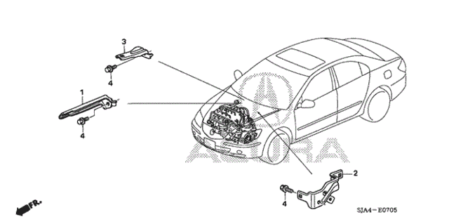Engine Wire Harness Stay for 2012 Acura RL #0