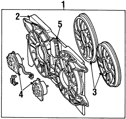 Cooling Fan for 2002 Lincoln Continental #0