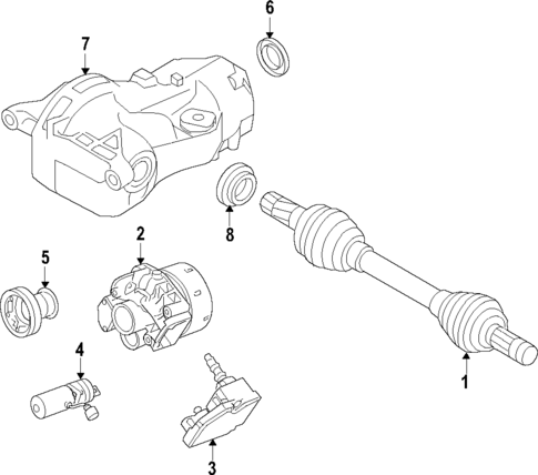 Propeller Shaft for 2017 Volvo V90 Cross Country #0