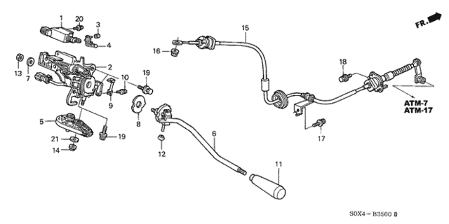 Select Lever for 2000 Honda Odyssey #0