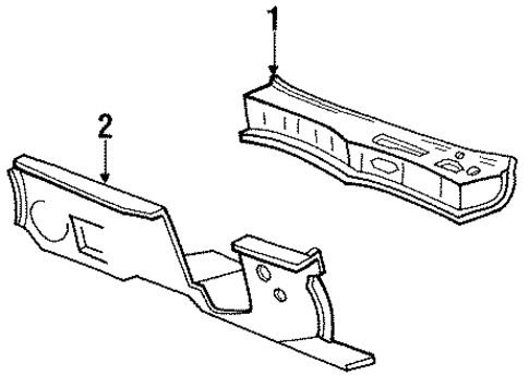 Cowl for 1994 Lincoln Continental #0