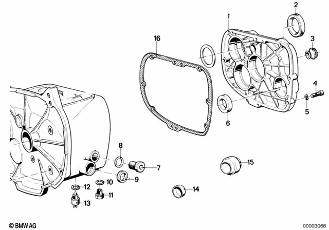 23111241831 - Manual Transmission: Transmission Cover -  for BMW-Motorrad Image