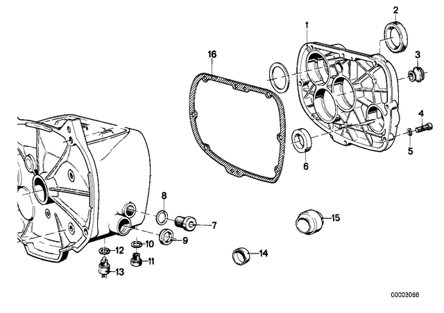 23111241831 - Manual Transmission: Transmission Cover -  for BMW-Motorrad Image