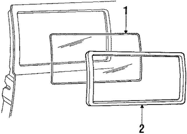 D5UZ1125722S - Body: Glass for Ford: E-150 Econoline, E-150 Econoline Club Wagon, E-250 Econoline, E-250 Econoline Club Wagon, E-350 Econoline, E-350 Econoline Club Wagon Image