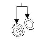 41204WAA01 - : Lock Nut for Toyota: GR Supra Image