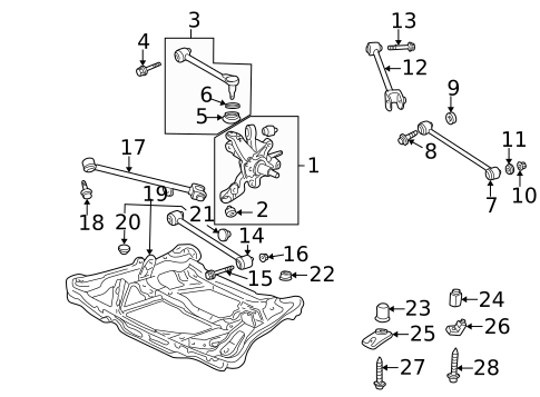 Suspension Components for 2007 Honda Accord #5