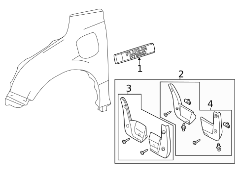 Exterior Trim - Fender for 2019 Honda Clarity #0