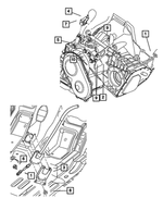 4668629AB - 4-Speed; Automatic VLP Transaxle: Engine Mount Bracket for Mopar Image
