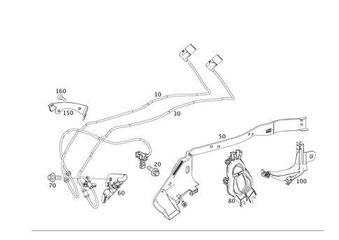 Rear Axle Wiring for 2017 Mercedes-Benz SL450 #0