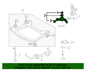 Genuine Control Arm for 2003-2014 Volvo XC90 | Part# 36050810 | Over 30 ...